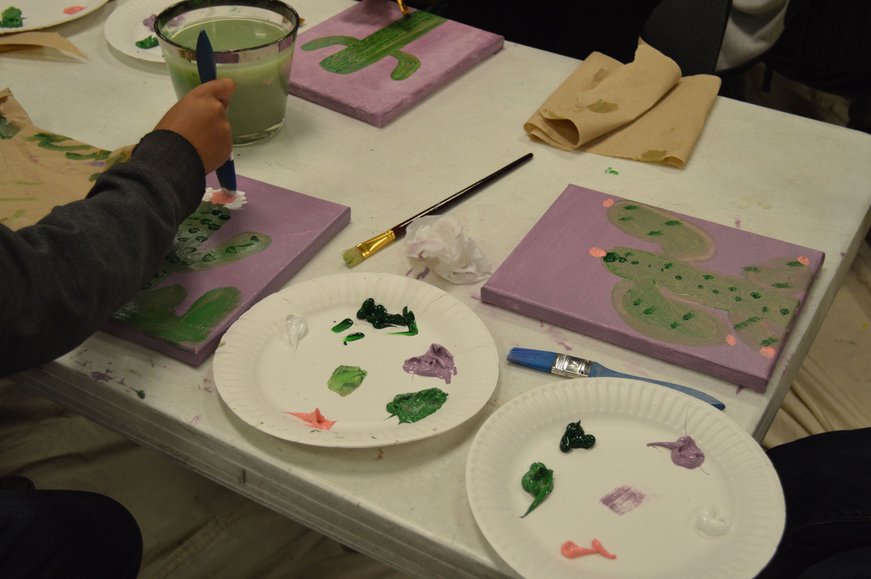 Paint nite at Bookmans offers fun and art for all